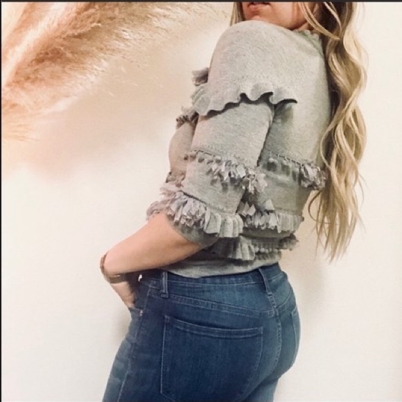 Anthropologie Knitted & Knotted Ruffle Sweater - Picture 5 of 10